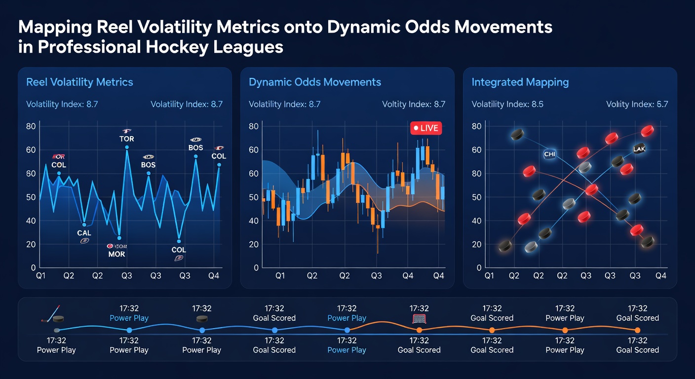 Detailed graph illustrating mapped volatility indices during a sample NHL playoff game in 2026