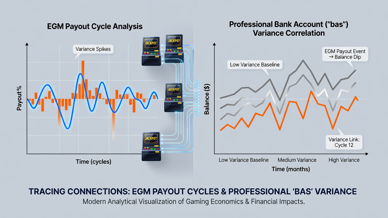 Mobile app screens showing basketball prop bet options next to volatility graphs from electronic gaming machines